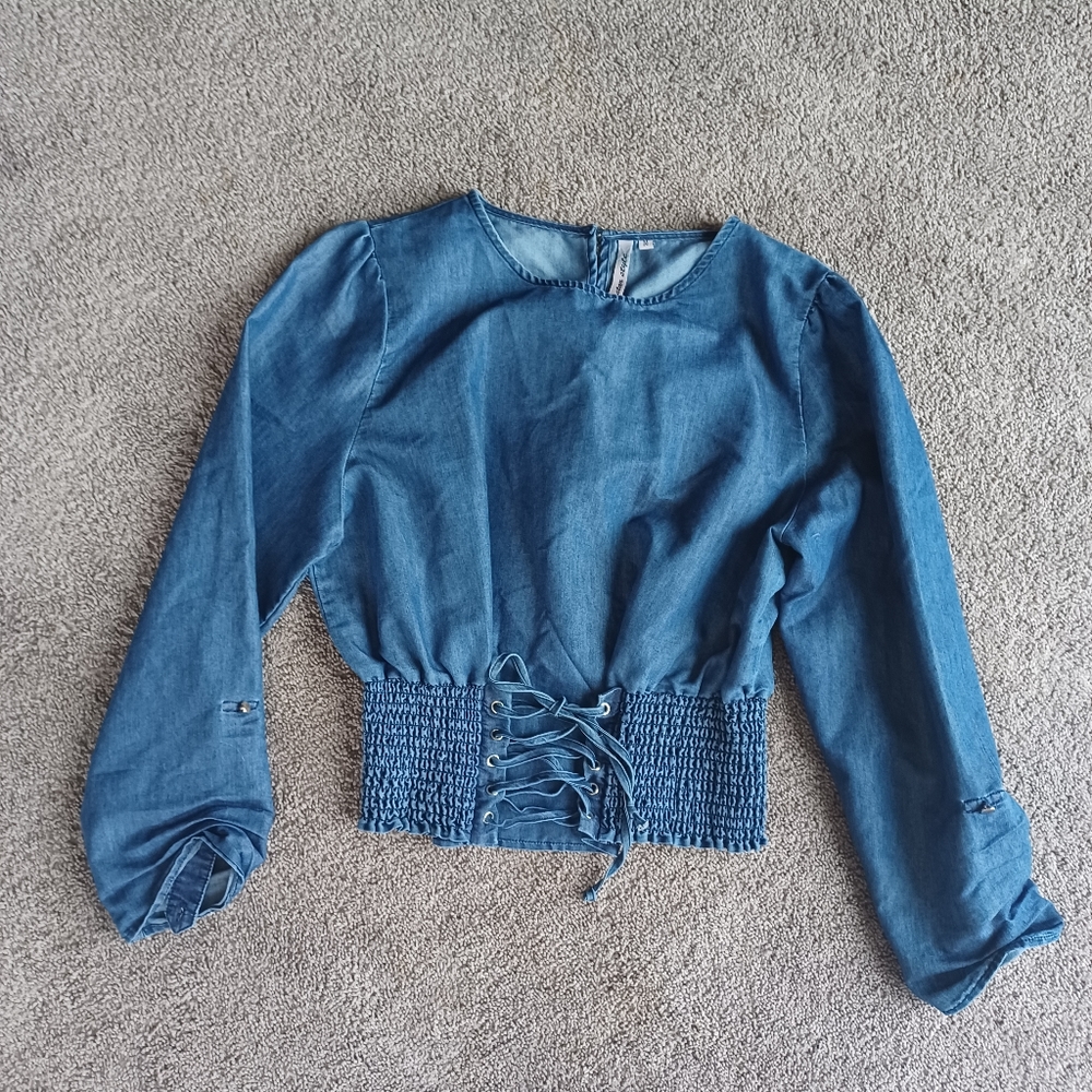 Star style chambry blouse